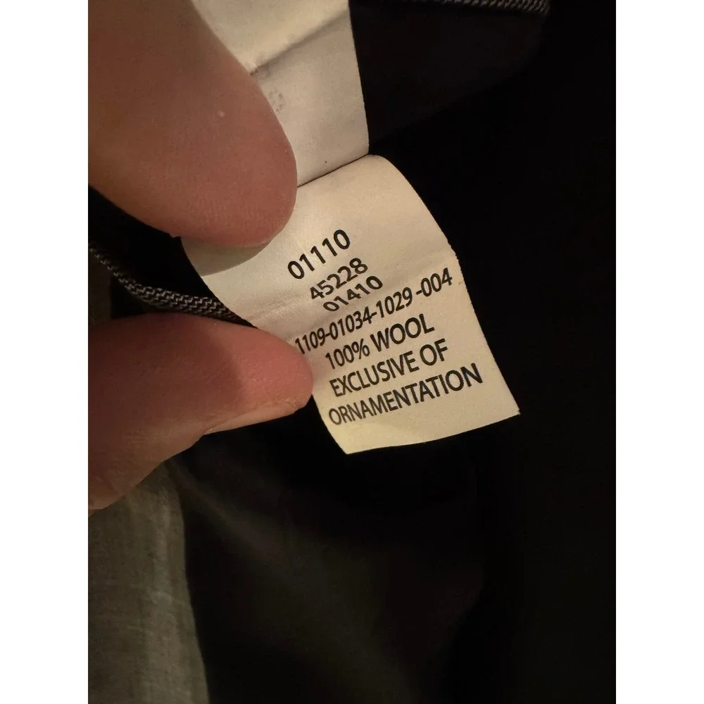 Jos.‎ A. Bank Mens Blazer Jacket Light Gray Wool Tailored Fit 2-Button 46R